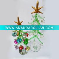 Wholesale NEW Hand Blown Glass Christmas Tree & Gift Ornament