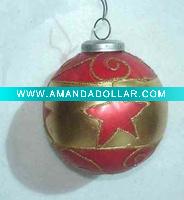 Wholesale Christmas Glass Hanging Decoration Ornaments