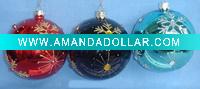 Wholesale 120mm big handmade christmas glass ball ornament