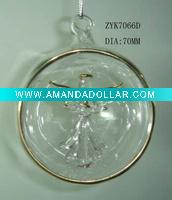 Wholesale HALF BALL X'MAS ORNAMENTS