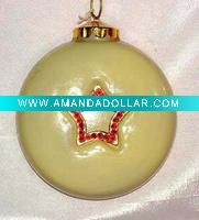 Wholesale Christmas Glass Hanging Decoration Ornaments
