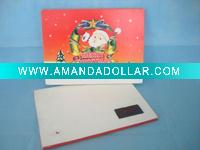 Wholesale LED Fiber Christmas Greeting Card
