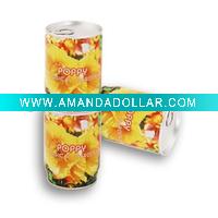 Novelty flower of poppy in tin