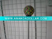 Wholesale solar mosaics glass ball with stainless steel stake