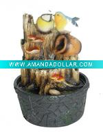 Wholesale Small bird table water fountain with Battery indoor ornaments