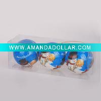 Wholesale LOT OF 24 BLUE CHRISTMAS BALL ORNAMENTS DECORATION NEW IN BOX!