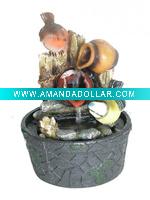 Wholesale Small bird table water fountain with Battery indoor ornaments