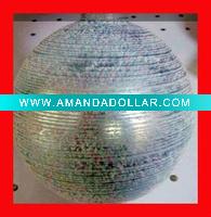 Wholesale Glass colored drawing balls/christmas snow balls