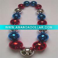 Wholesale 100mm VINTAGE PLASTIC CHRISTMAS ORNAMENT GLASS DISCO BALL NECKLACE