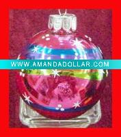 Wholesale Glass colored drawing balls/christmas gift/pompon