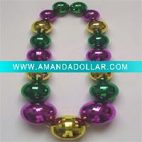 Wholesale 100mm VINTAGE PLASTIC CHRISTMAS ORNAMENT GLASS DISCO BALL NECKLACE