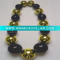 Wholesale 100mm VINTAGE PLASTIC CHRISTMAS ORNAMENT GLASS DISCO BALL NECKLACE