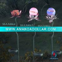 Wholesale solar garden ball with metal stand