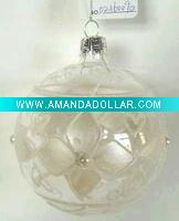 Wholesale Christmas clear glass hanging ball