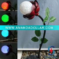 Wholesale solar garden ball with metal stand