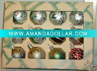 Wholesale GLASS BALL ORNAMENT SET OF12