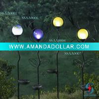 Wholesale solar garden ball with metal stand