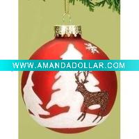 Wholesale 8cm Glass Christmas Ball