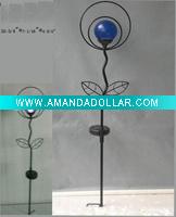 Wholesale solar garden ball with metal stand