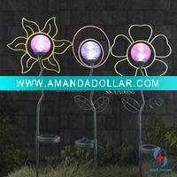 Wholesale solar garden ball with metal stand