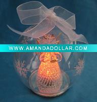 Wholesale glass Christmas items spun glass angels