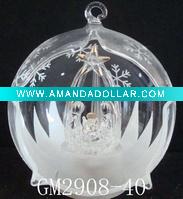 Wholesale 90mm glass ball ornaments