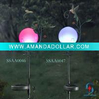Wholesale solar garden ball with metal stand