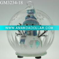 Wholesale glass christmas ball with LED light