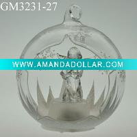 Wholesale christmas glass ball with LED light