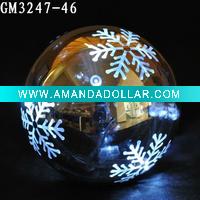 Wholesale glass christmas laser carved pattern ball