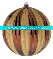Wholesale Glass Large Ribbed Ball Ornament