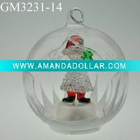 Wholesale glass christmas ball with LED light