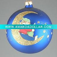 Blue glass ball Ornaments