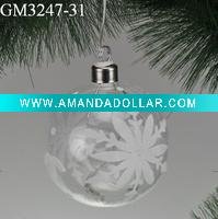 Wholesale glass christmas ball with LED light