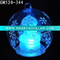 Wholesale glass christmas ball with LED light