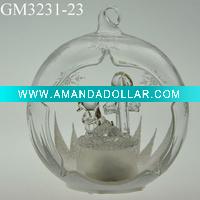 Wholesale christmas glass ball with LED light