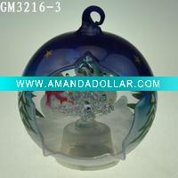 Wholesale glass Christmas ball with LED light