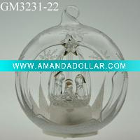 christmas glass ball with LED light
