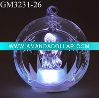 Wholesale christmas glass ball with LED light