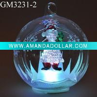 Wholesale glass Christmas ball with LED light