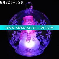 christmas snowman ball with LED light