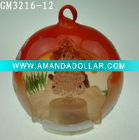 Wholesale hand drawing Christmas ball with LED light
