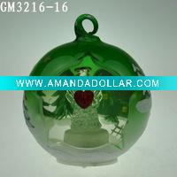 Wholesale hand drawing Christmas ball with LED light