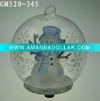 Wholesale christmas snowman ball with LED light