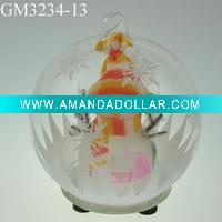Wholesale christmas snowman ball with LED light