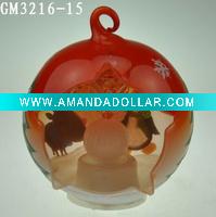 Wholesale hand drawing Christmas ball with LED light