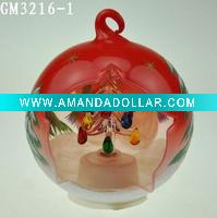 Wholesale hand drawing Christmas ball with LED light