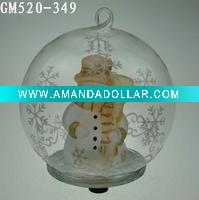 Wholesale christmas snowman ball with LED light