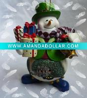 Wholesale 2011 polyresin Christmas gift snowman ornaments (D20338)