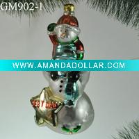 Wholesale glass christmas tree hanging ornament